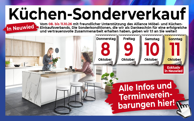 Küchen Sonderverkauf vom 10. - 13.09.2026 in Mayen