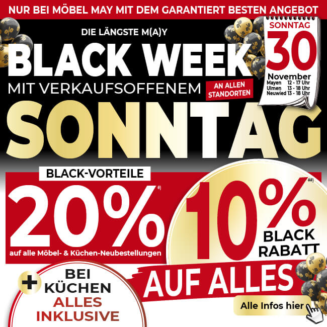Blackweek bei Möbel May