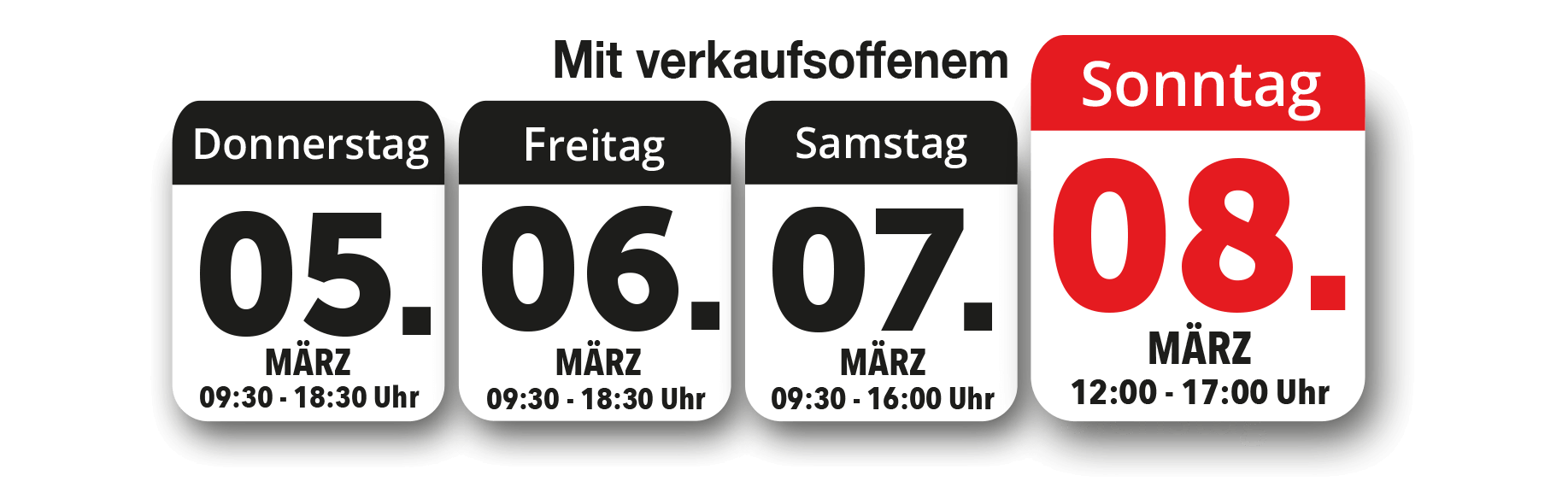Vom 09.10. - 12.10.2025 mit verkaufsoffenem Sonntag