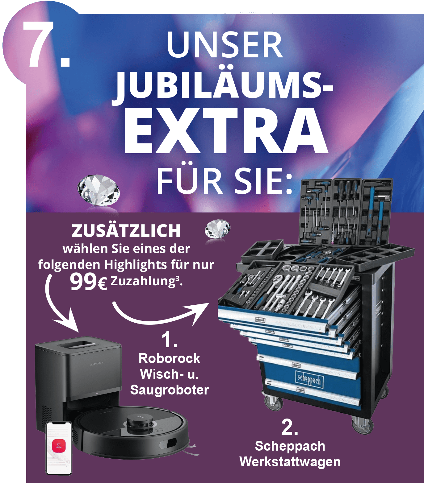 Vorteil 7 - Zusätzliche Prämie: XL-Gasgrill oder Heißluftfritteuse für nur 99,-€ Zuzahlung