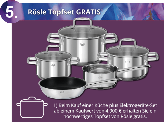 Vorteil Rösle Topfset gratis