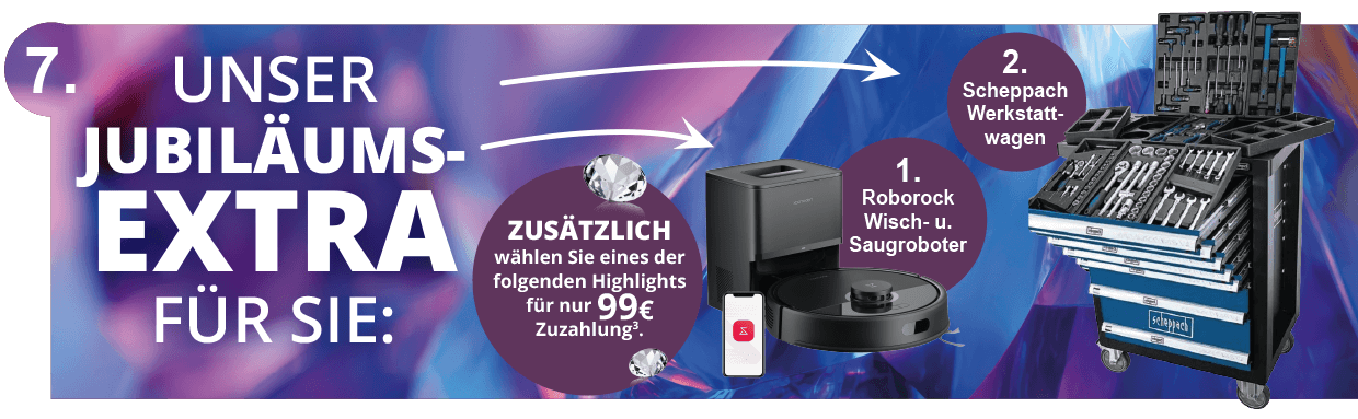 Vorteil 7 - Zusätzliche Prämie: XL-Gasgrill oder Heißluftfritteuse für nur 99,-€ Zuzahlung