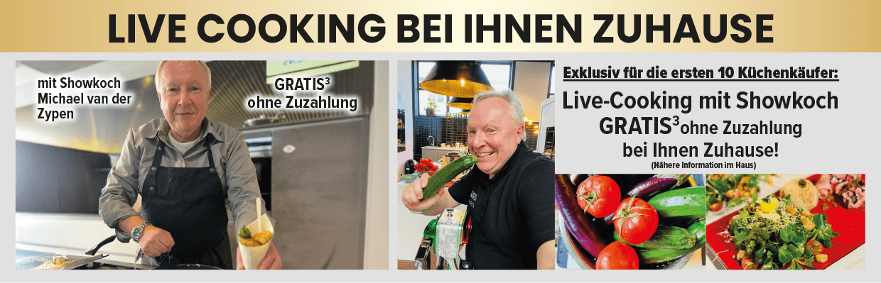 Live Cooking bei Ihnen zuhause - exklusiv für die erste n10 Küchenkäufer gratis!