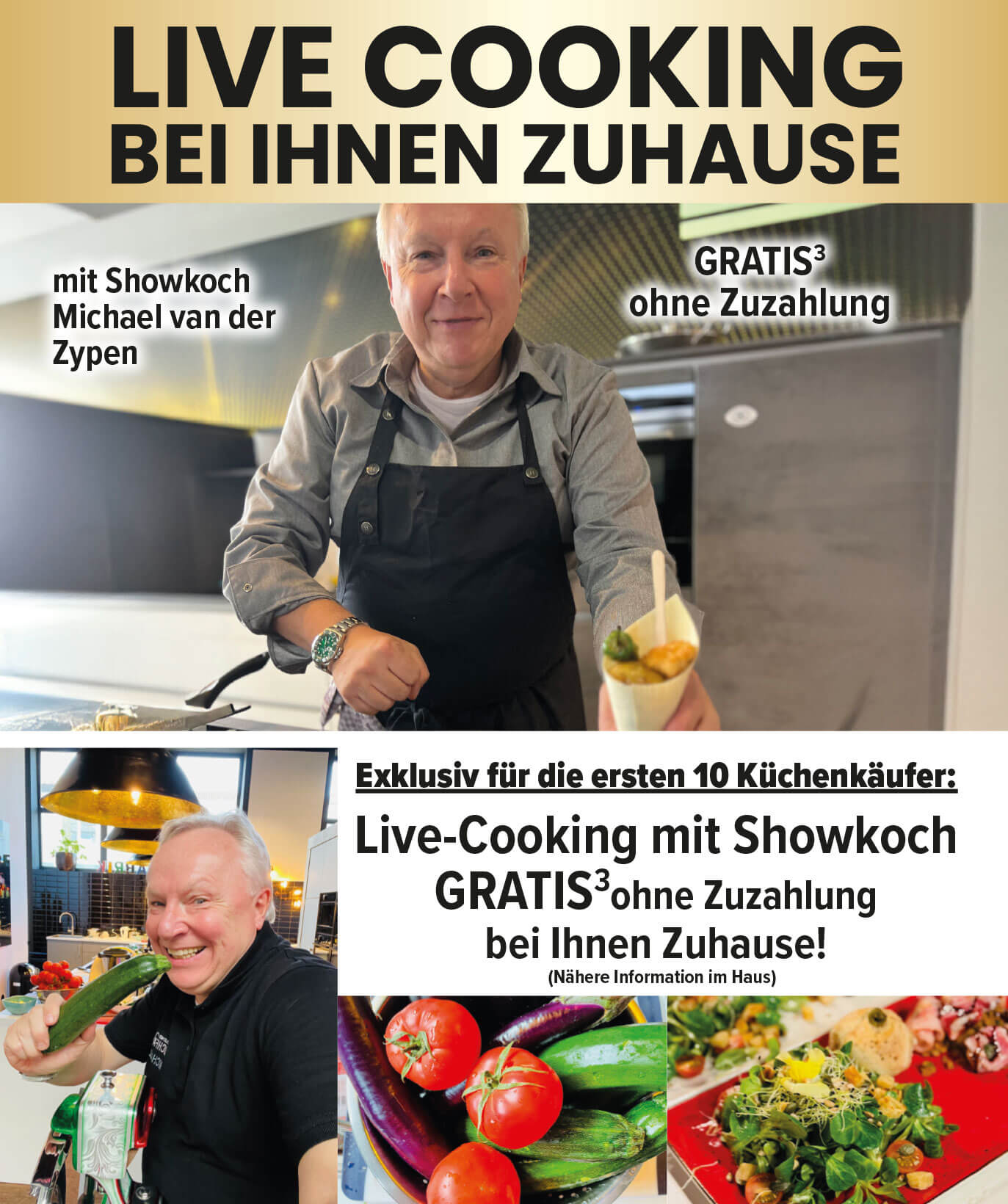 Live Cooking bei Ihnen zuhause - exklusiv für die erste n10 Küchenkäufer gratis!