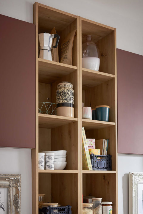 Prisma Küche grifflos Trend Regalelement