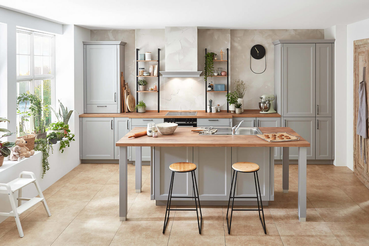 Prisma Küche Landhaus Stil grau modern