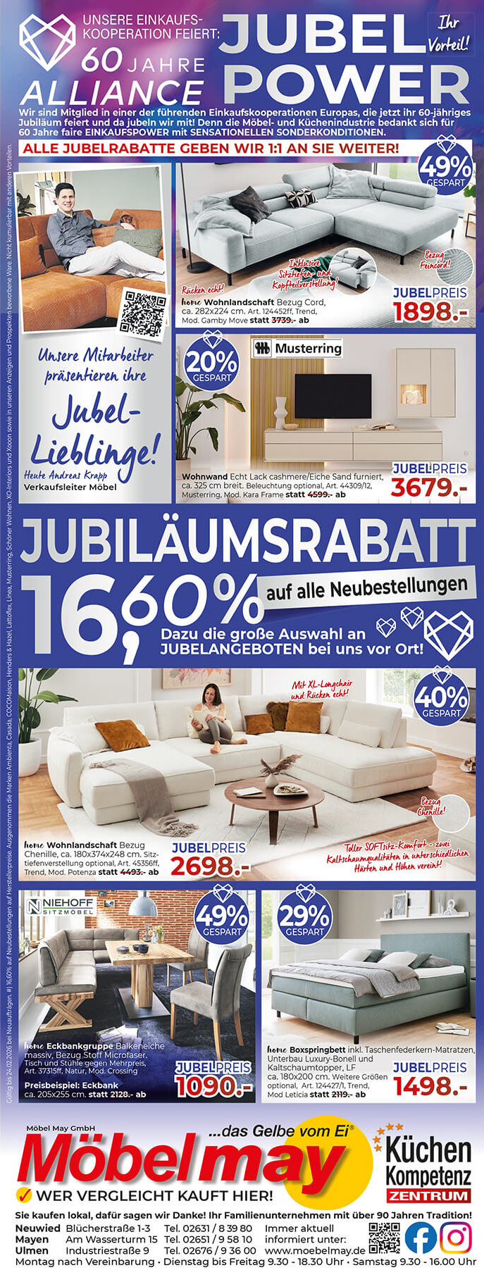 Die aktuelle Möbel May Werbung