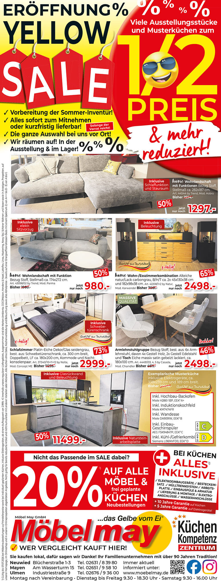 Möbel May aktuelle Werbung - Relaxen und auftanken!