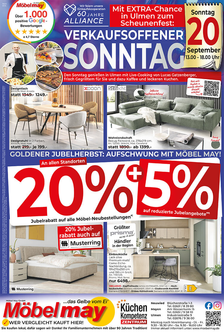 Möbel May aktuelle Werbung