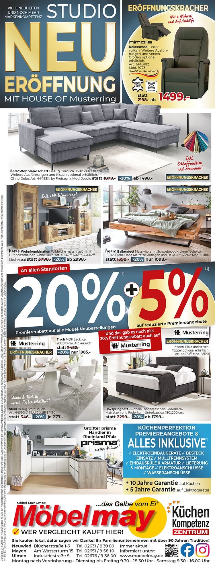 Die aktuelle Möbel May Werbung