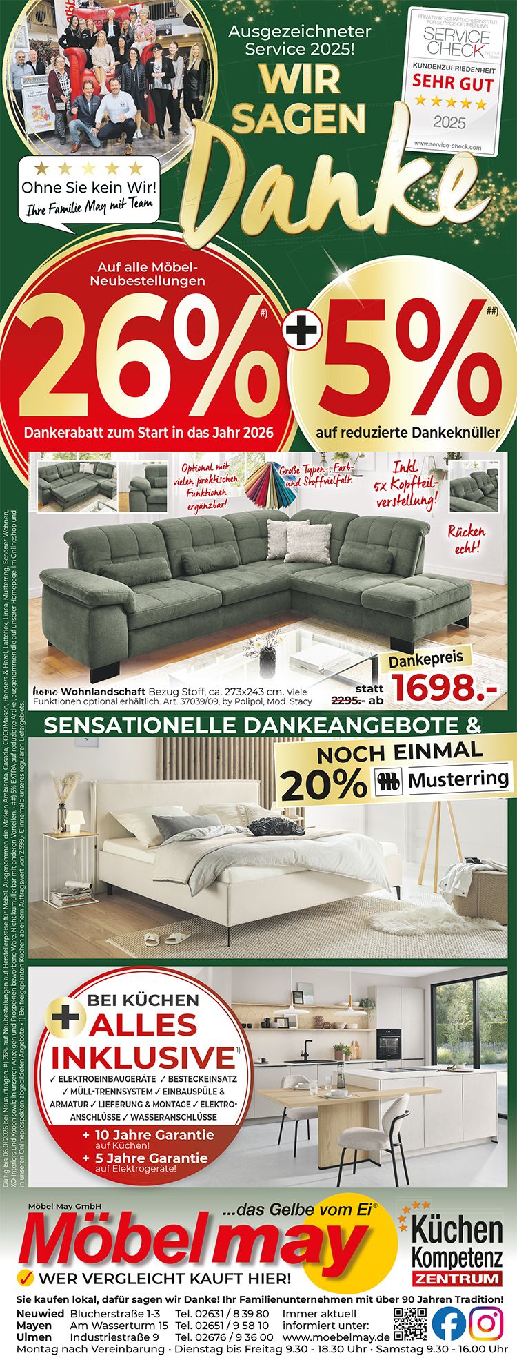 Die aktuelle Möbel May Werbung