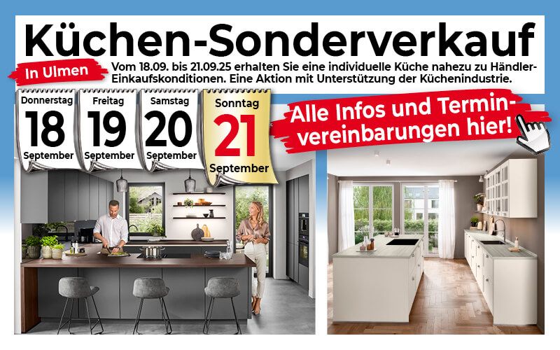 Aktuelle Werbung - Küchen Sonderverkauf