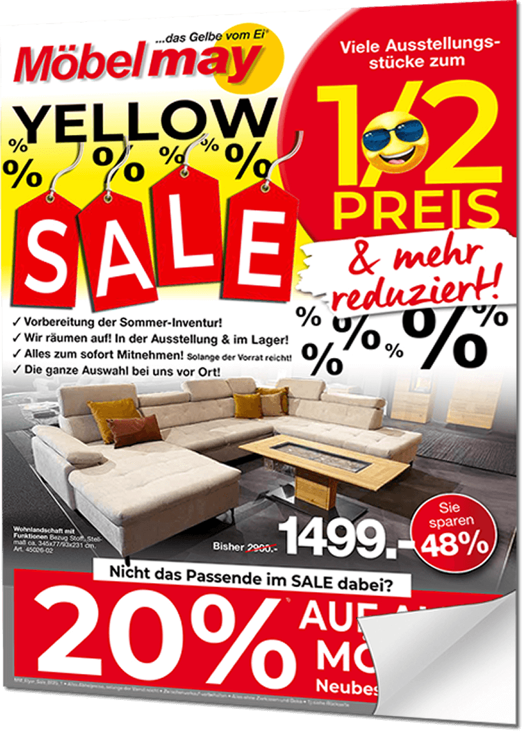 Die aktuelle Möbel May Werbung