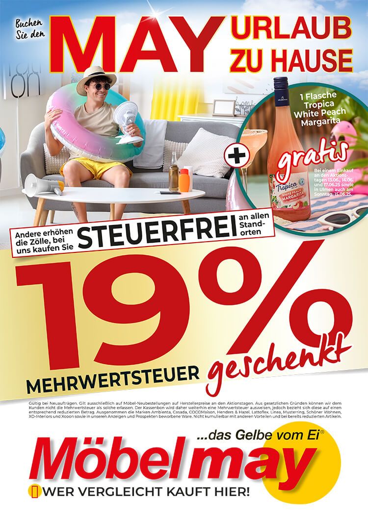 Die aktuelle Möbel May Werbung